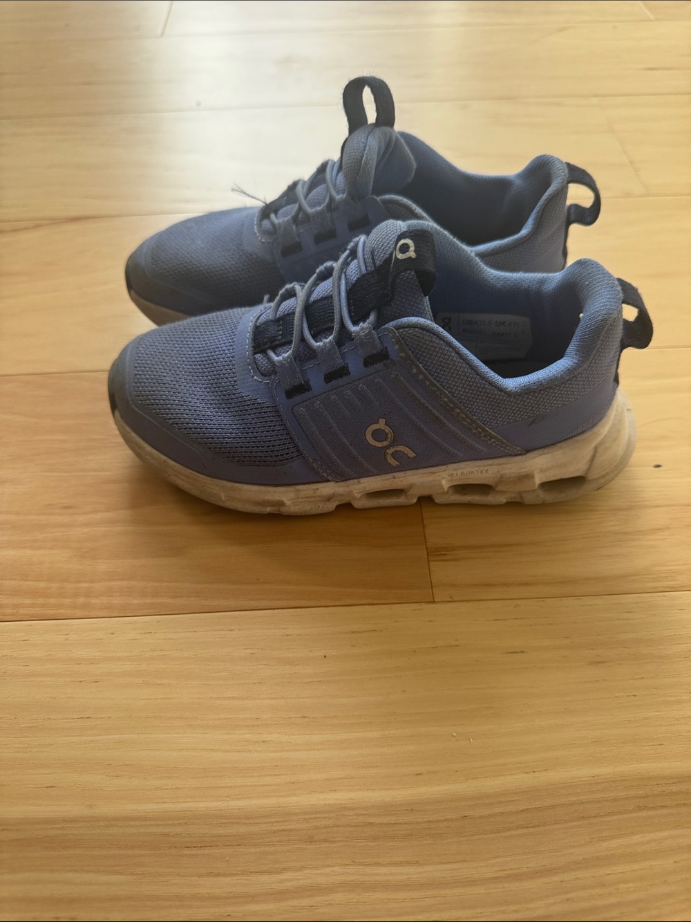 On Running Kids Lavender Blue Athletic Sneakers, size 11.5